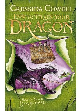 预售 驯龙高手3 如何说龙语 儿童文学小说 Cressida Cowell 英文原版 How to Train Your Dragon How To Speak Dragonese 9-11岁