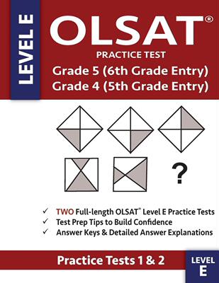 预售 按需印刷 OLSAT Practice Test Grade 5 (6th Grade Entry) & Grade 4 (5th Grade Entry) - 英文原版