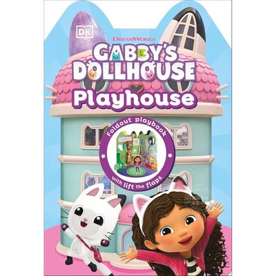 预售 盖比的娃娃屋游戏屋 儿童互动游戏书 DK出版社 英文原版 Gabbys Dollhouse Playhouse 3-5岁