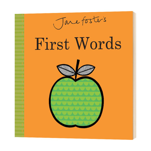 现货 简福斯特绘本 字母 英文原版 Jane Foster\'s First Words 儿童英语启蒙纸板书 进口原版英语单词学习书籍 英文版