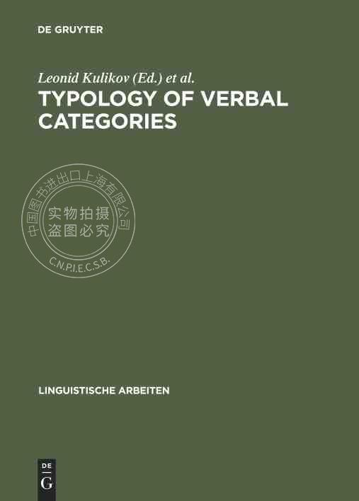 【预售 按需印刷】 Typology of Verbal Categories