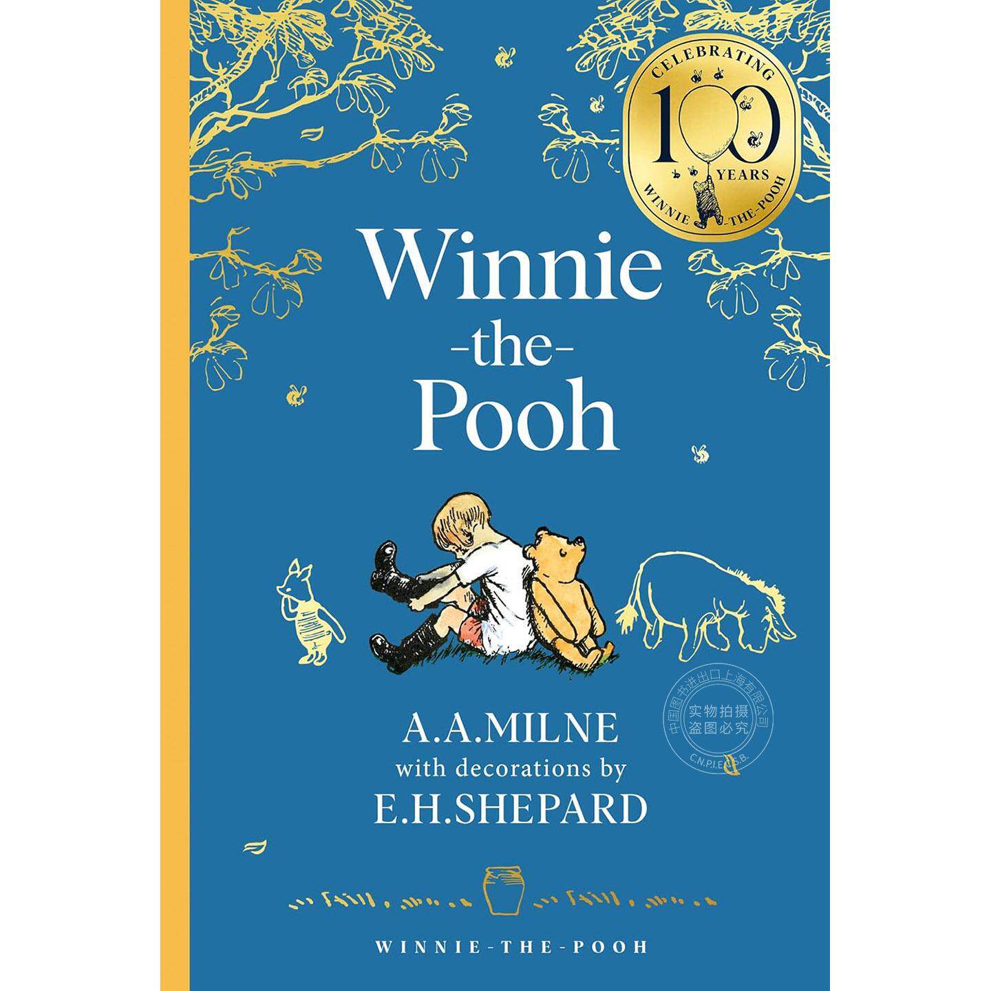 小熊维尼 100周年纪念版 精装 儿童读物绘本故事书 A.A.Milne 英文原版 Winnie-the-Pooh 3-8岁
