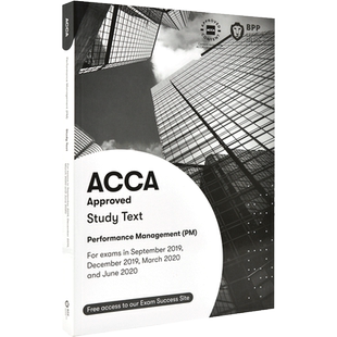 现货 ACCA考试 新版 绩效管理 教材 英文原版 Performance Management Study Text 对应F5 2019-2020 BPP出版 官方认证