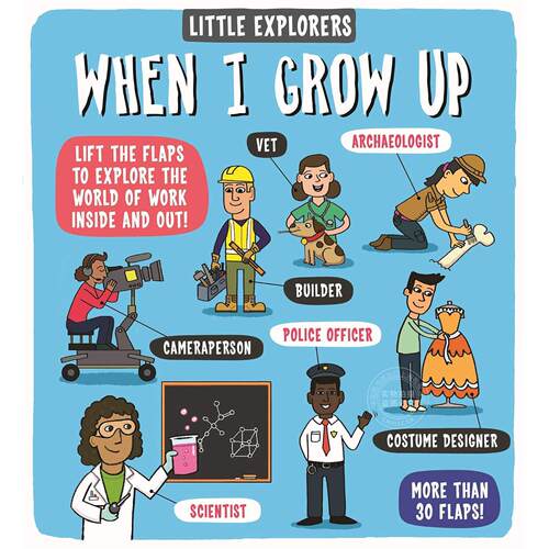 小小探险家：长大以后 社会职业科普绘本 Dynamo出版社 英文原版 Little Explorers: When I Grow Up 5-7岁