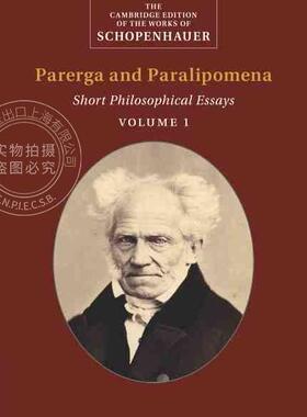 【预售 按需印刷】 Schopenhauer: Parerga and Paralipomena