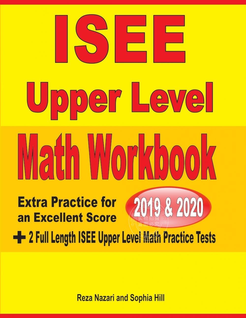 预售 按需印刷 ISEE Upper Level Math Workbook 2019 & 2020