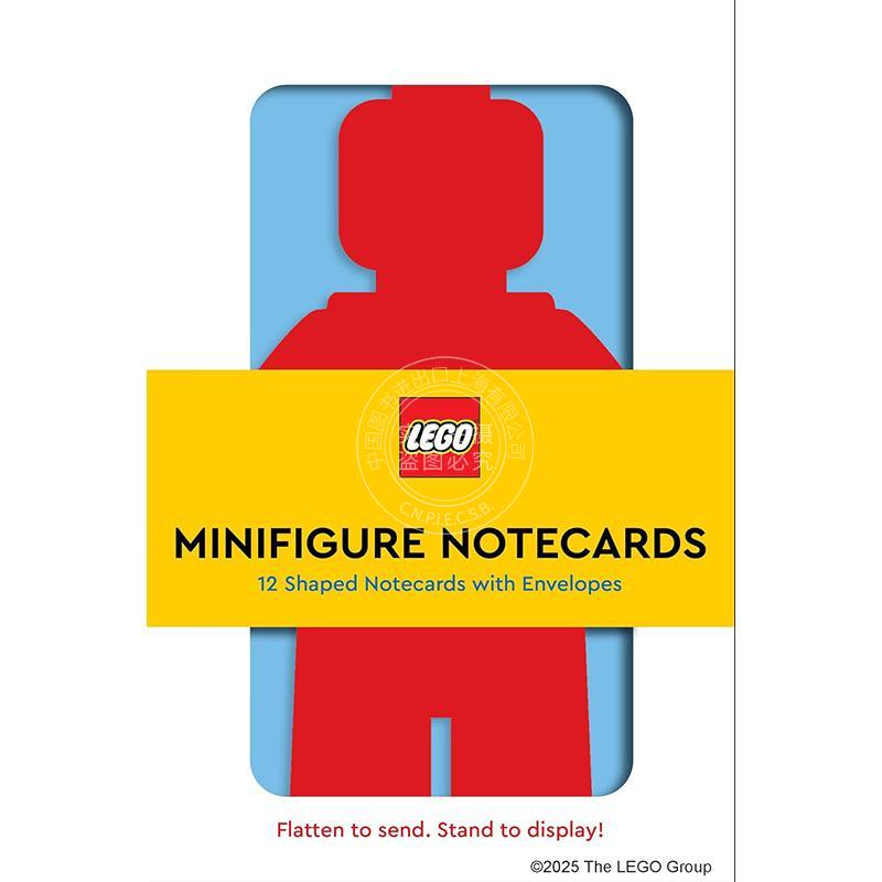 现货 乐高人仔便签卡：12张造型便签卡附带信封 英文原版 LEGO Minifigure Notecards: 12 Shaped Notecards with Envelopes