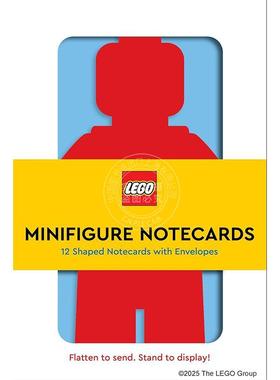现货 乐高人仔便签卡：12张造型便签卡附带信封 英文原版 LEGO Minifigure Notecards: 12 Shaped Notecards with Envelopes
