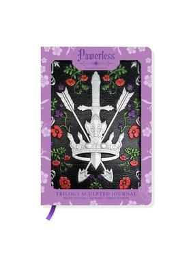 现货 劳伦·罗伯茨：无力三部曲雕花笔记本 文创周边 英文原版 Lauren Roberts: Powerless Trilogy Sculpted Journal