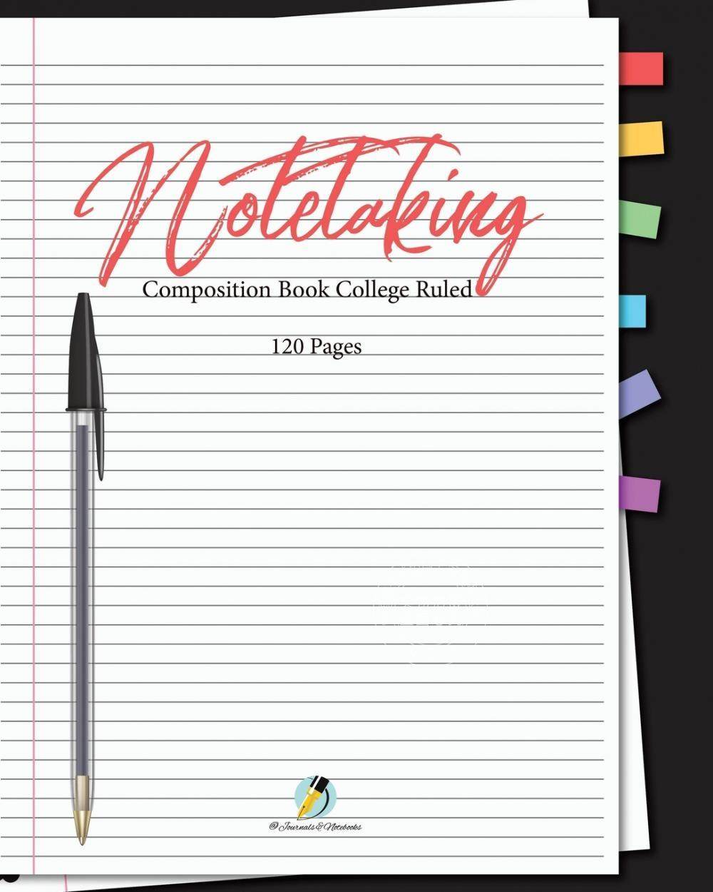 预售 按需印刷 Note Taking Composition Book College Ruled 120 Pages