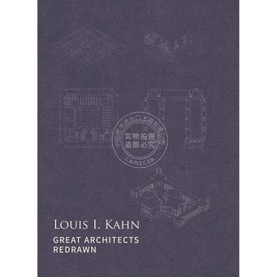 预售 再绘伟大建筑 路易斯·康住宅作品集 英文原版 建筑设计艺术 Great Architects Redrawn: Louis I. Kahn