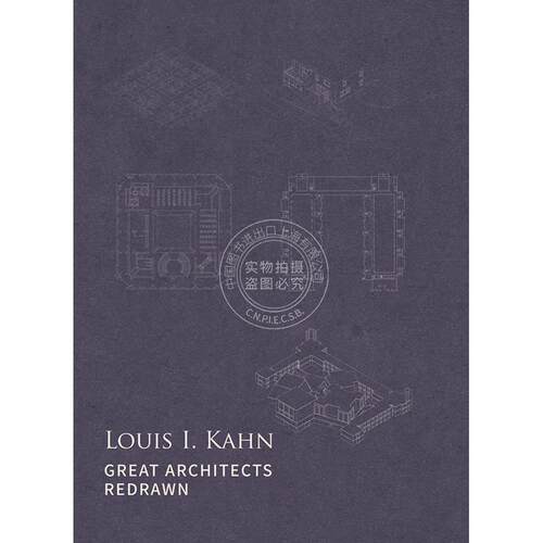 现货 再绘伟大建筑 路易斯·康住宅作品集 英文原版 建筑设计艺术 Great Architects Redrawn: Louis I. Kahn