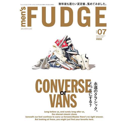 进口日文 men's FUDGE - メンズ ファッジ - 2026年 7月号 Vol.183 时尚杂志