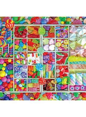 糖果派对拼图1000片 文创周边 Peter Pauper Press 英文原版  Candy Party 1000 Piece Jigsaw Puzzle