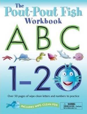 现货 撅嘴鱼：工作手册 英语原版 The Pout-Pout Fish: Wipe Clean Workbook ABC, 1-20  练习  书写 儿童读物