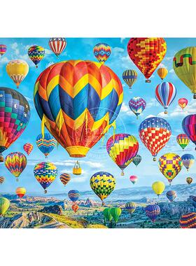 飞行中的气球 1000片拼图 文创周边 Peter Pauper Press 英文原版  Puzzle Balloons in Flight