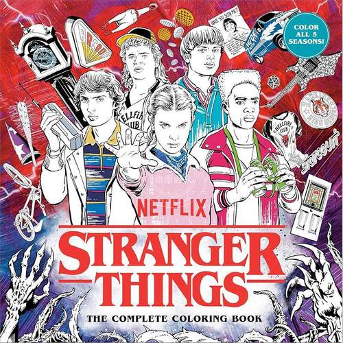 怪奇物语：涂色书 全5季网飞电视剧周边书 英文原版 Stranger Things: The Complete Coloring Book