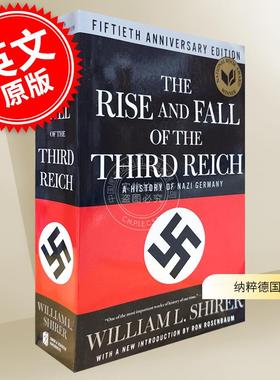 现货 第三帝国的兴亡 纳粹德国史 威廉·夏伊勒 英文原版 The Rise and Fall of the Third Reich A History of Nazi Germany