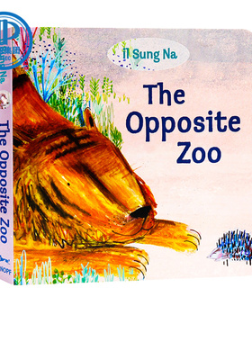 现货 英文原版 The Opposite Zoo 相反的动物园 纸板书 反义词启蒙入