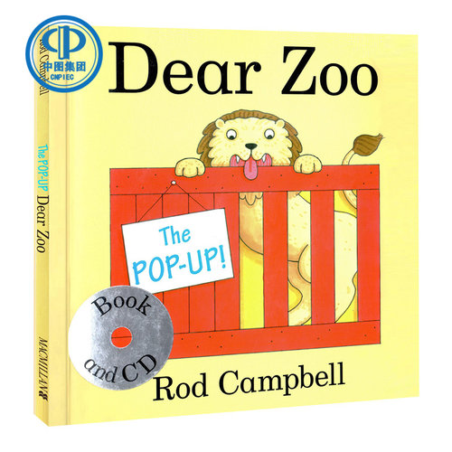 现货 亲爱的动物园英文原版 The Pop-up Dear书+CD 0-3岁翻翻书幼绘本启蒙早教