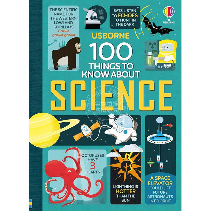 现货 科学知识100条 儿童科普读物 Usborne出版社 英文原版 100 Things to Know About Science 8-12岁