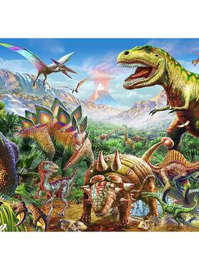 恐龙世界1000片拼图 文创周边 Peter Pauper Press 英文原版  Puzzle Dinosaur World