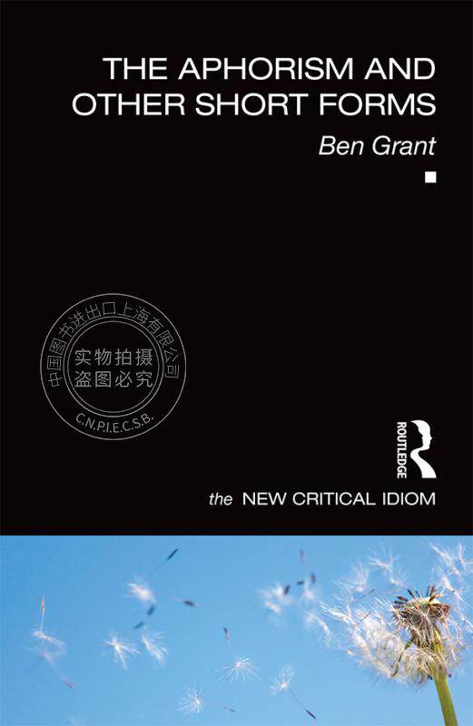 预售 按需印刷 格言和其他简短形式The Aphorism and Other Short Forms