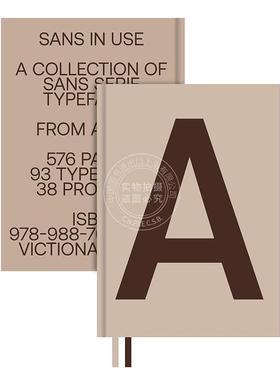 预售 无衬线字体应用：创意字体及其应用 字体设计 英文原版 Sans in Use: Creative Typefaces and their Applications