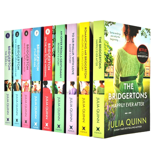 预售 布里奇顿名门韵事系列小说 9本套装 英文原版 Bridgerton Family Book Series 奈飞网剧 Julia Quinn 布里杰顿家族