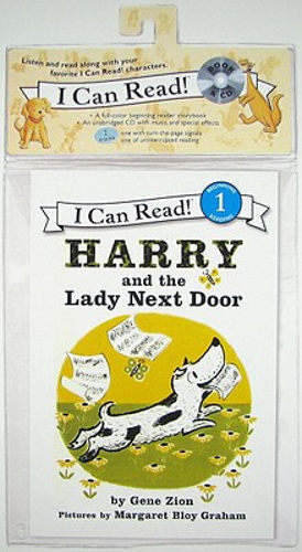 现货 Harry and the Lady Next Door (Book+CD) (I Can Read, Level 1)哈利和隔壁的女士 [平装] [4岁及以上]