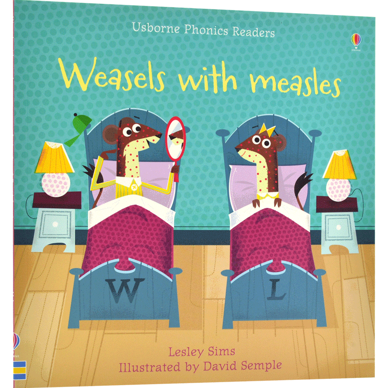 现货 Weasels with Measles 英语原版 Usborne出版 患麻疹的黄鼠狼 儿童启蒙绘本