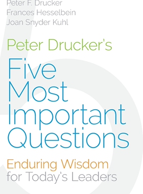 预售 按需印刷 德鲁克经典五问 英文原版 Peter Drucker s Five Most Important Questions