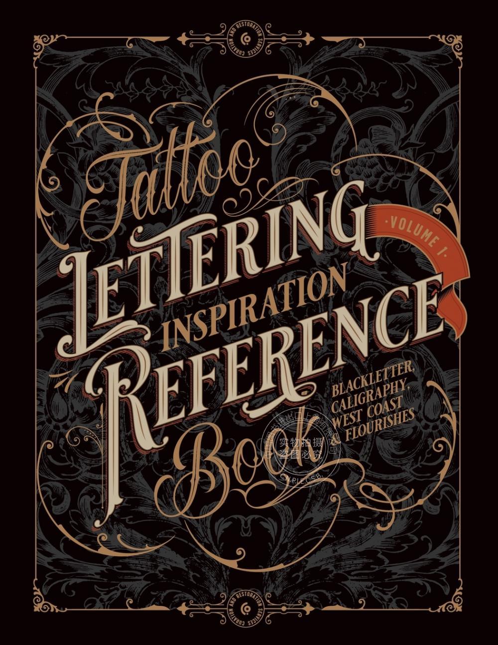预售 按需印刷 Tattoo Lettering Inspiration Reference Book