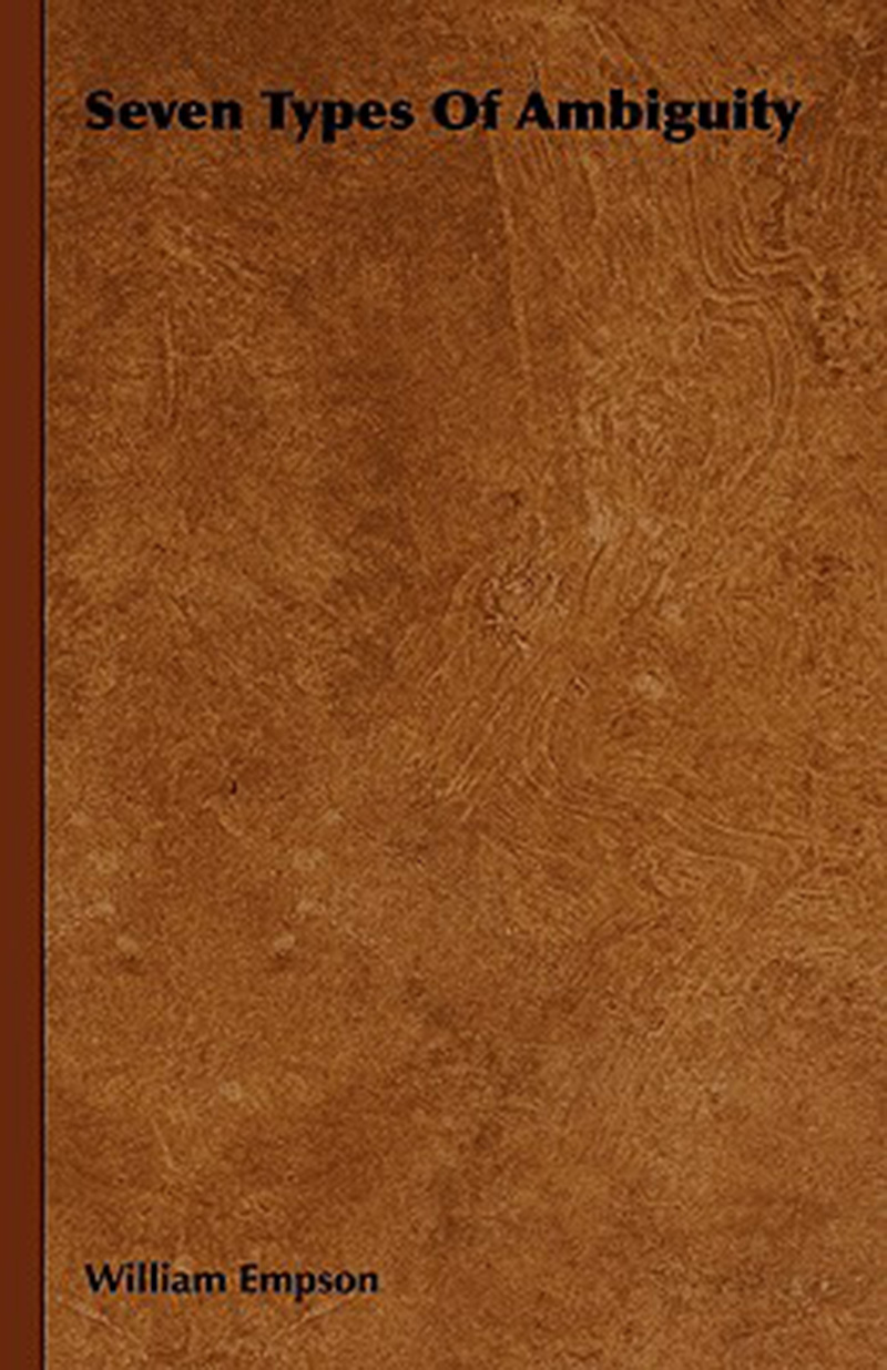 预售 按需印刷 Seven Types of Ambiguity