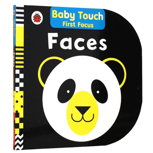 现货 宝宝触摸书绘本 英文原版 Faces: Baby Touch First Focus 幼儿启蒙纸板书