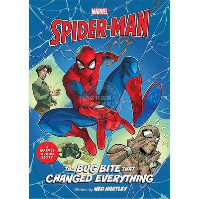 现货 蜘蛛侠起源故事 儿童读物 英文原版 Spider-Man: The Bug Bite that Changed Everything: A Marvel Origin Story 8-12岁