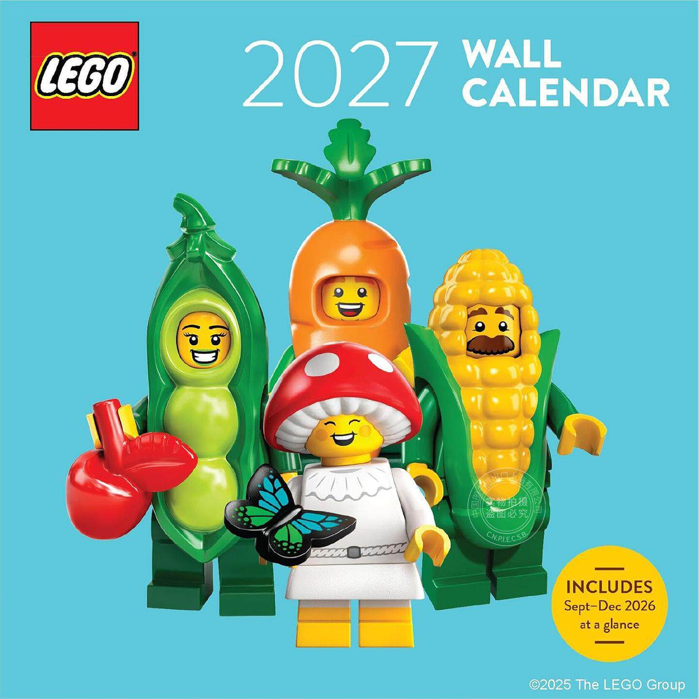 乐高2027年原版挂历 英文原版 LEGO 2027 Wall Calendar