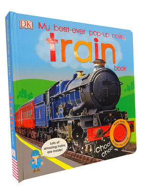 现货 【中图原版】My Best-Ever Pop-Up Noisy Train Book DK 英文原版 我的火车发音书 儿童启蒙翻翻书