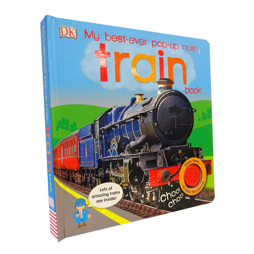 现货 【中图原版】My Best-Ever Pop-Up Noisy Train Book DK 英文原版 我的火车发音书 儿童启蒙翻翻书