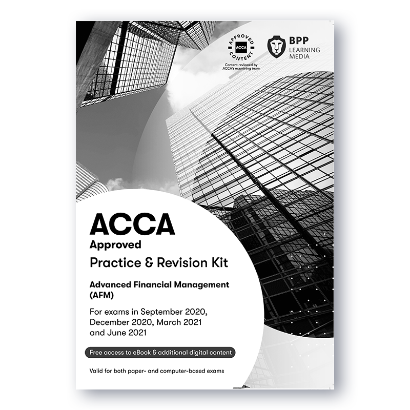 现货[对应P4练习册]ACCA Advanced Financial Management(AFM) Practice& Revision Kit—适用至2021.6