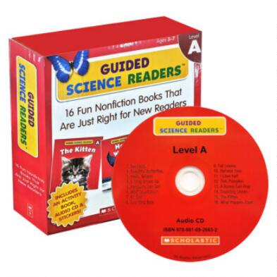 现货 英文原版 Scholastic Guided Science Readers A 17册盒装附CD