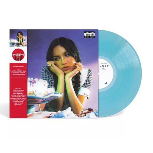 奥利维亚 Olivia Rodrigo SOUR（Target独家透明蓝胶）1LP