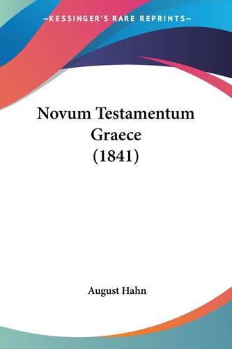 预售 按需印刷 Novum Testamentum Graece (1841)