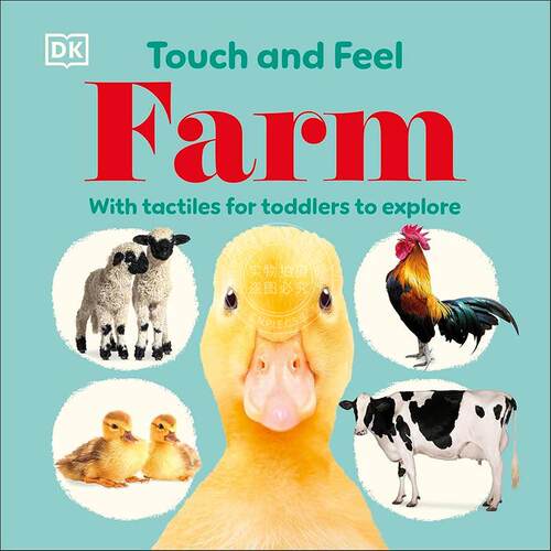 触摸和感受农场：触觉玩具 DK出版社 儿童触觉启蒙 英文原版 Touch and Feel Farm 0-3岁