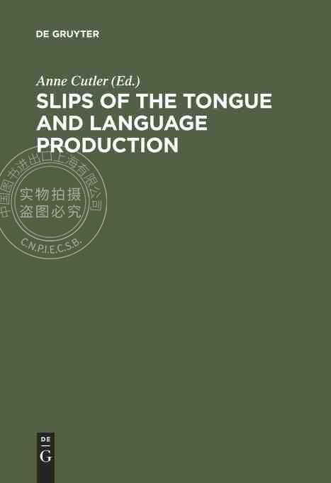 【预售 按需印刷】 Slips of the Tongue and Language Production