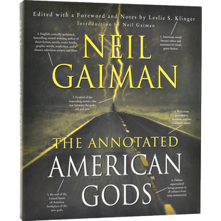 现货 美国众神注释版 英文版精装 The Annotated American Gods 同名美剧电视剧版小说 尼尔·盖曼 Neil Gaiman 奇幻小说