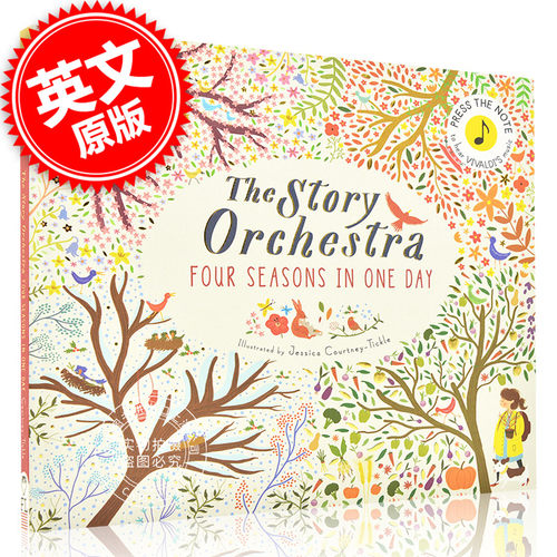 现货 维瓦尔第 四季古典音乐发音绘本儿童故事书 英文原版 The Story Orchestra: Four Seasons in One Day 音乐艺术修养 进口书