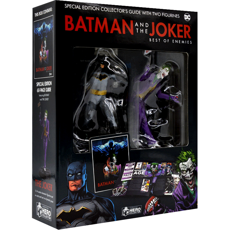 现货 蝙蝠侠与小丑 收藏模型手办书套装 英文原版 Batman and The Joker Plus Collectibles 特别典藏版