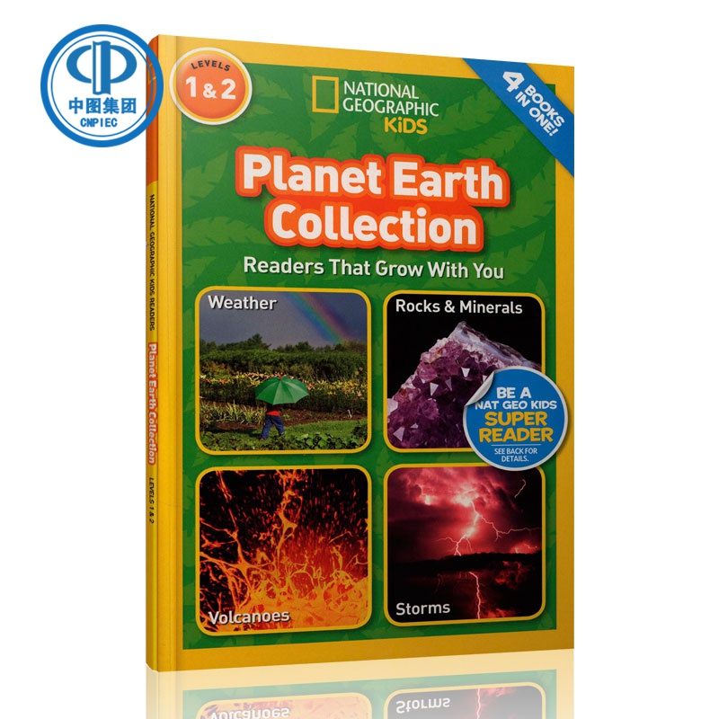 现货 National Geographic Kids Planet Earth collection 4个地球故事合辑 L1L2 美国国家地理儿童百科分级读物