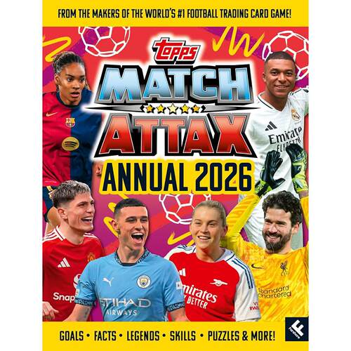 Match Attax 2026年足球球星卡年鉴 英文原版 Match Attax Annual 2026